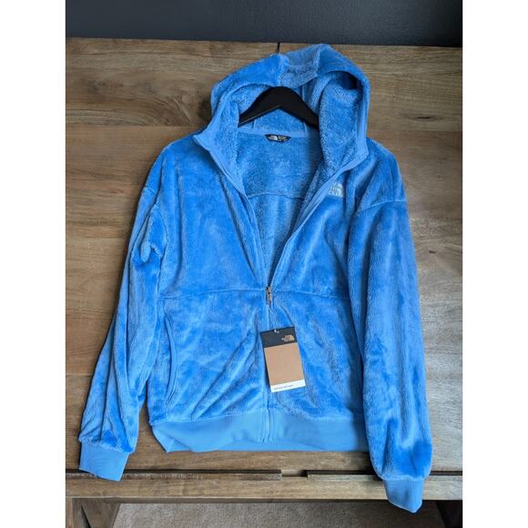 The North Face Fleece Osito Hoodie Girls XL Dark Cornflower Full Zipper NWT - Picture 1 of 5
